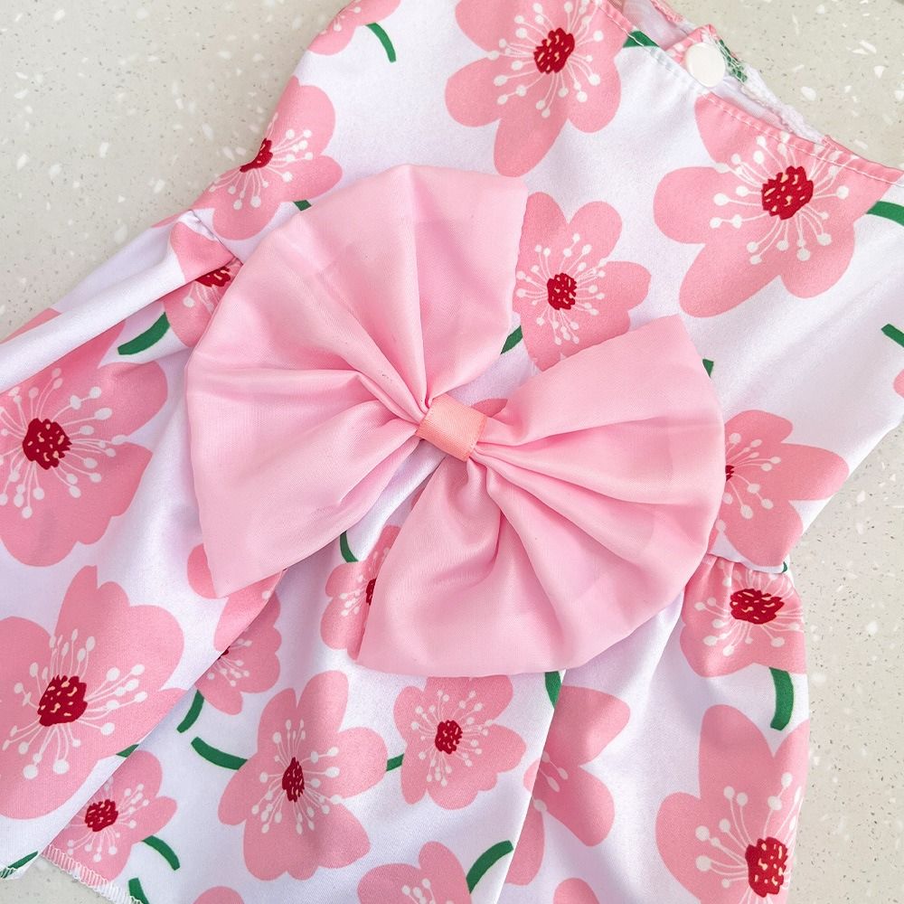통기성 좋은 꽃무늬 고양이 강아지 드레스 XS-XXL  - Romper Floral Print 리뷰 및 가격