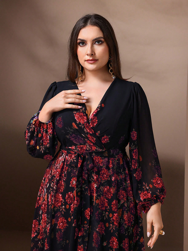 TOLEEN 여성용 꽃무늬 프린트 맥시 드레스, V넥  - Romper Floral Print 리뷰 및 가격