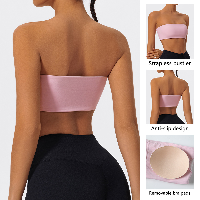 스트랩리스 스포츠 브라 짐 크롭탑 여성용 속건 요가복  - Crop Top Crochet 리뷰 및 가격
